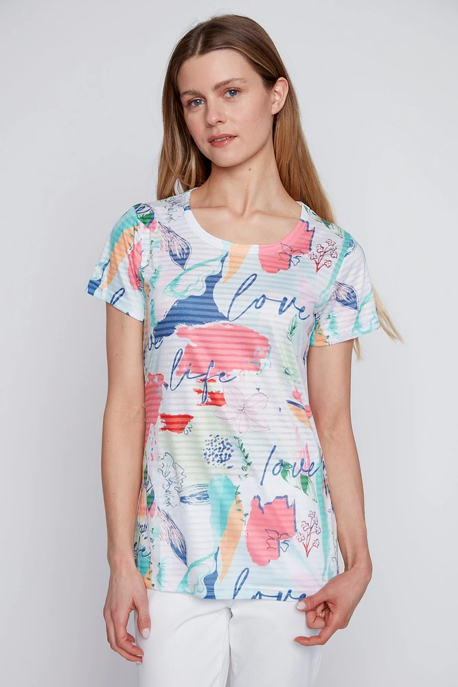 Love life burnout t-shirt