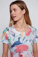 Love life burnout t-shirt