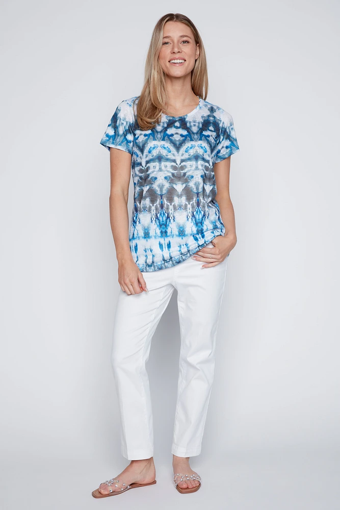 Abstract print t-shirt