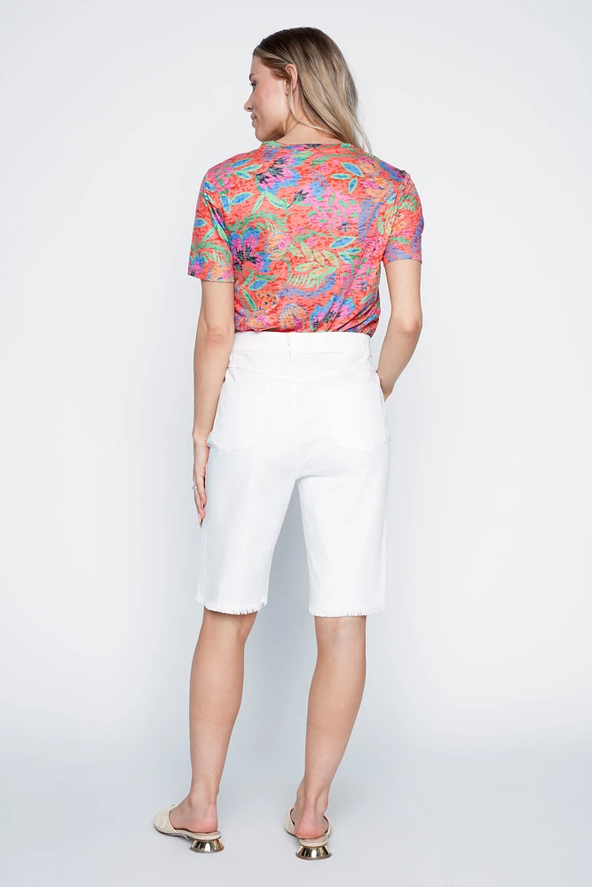Le bermuda denim coloré