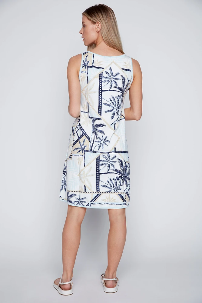 Reversible printed dress