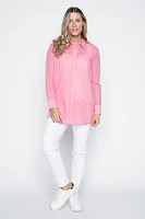La blouse à œillets en coton