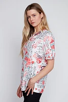 Henley newspaper print top