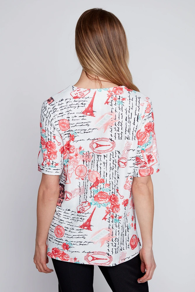 Henley newspaper print top