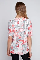 Henley newspaper print top