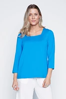Square neck solid bamboo top