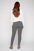 Le pantalon en tricot double imprimé