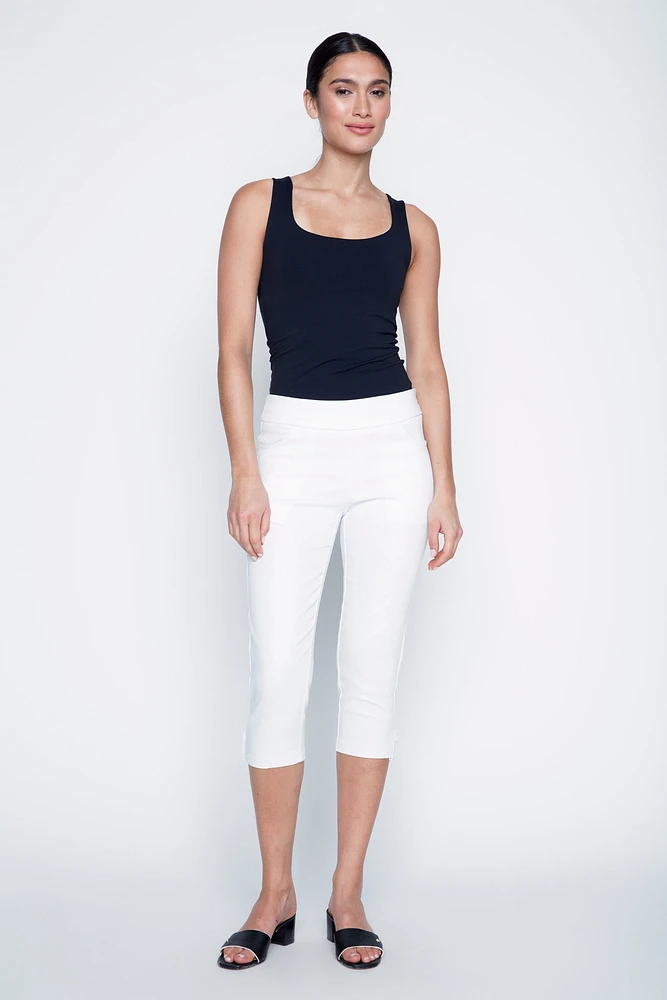 Le capri en denim à jambe droite