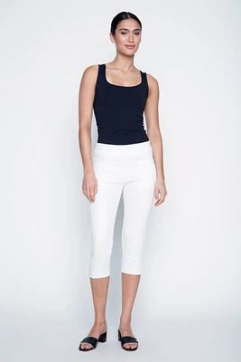 Le capri en denim à jambe droite