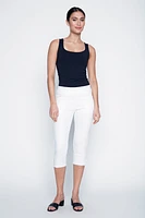 Le capri en denim à jambe droite