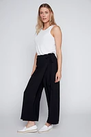 Wrap front capri