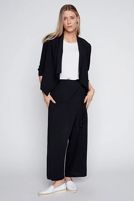 Solid air flow cardigan