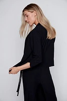 Solid air flow cardigan