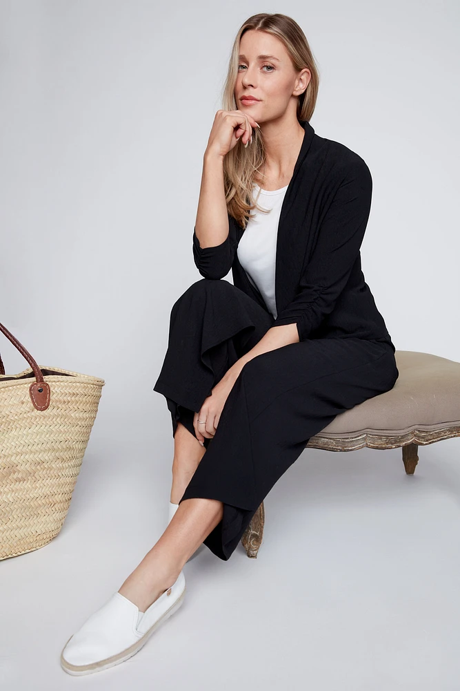 Wrap front capri
