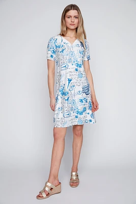 Printed A-line dress