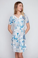 Printed A-line dress