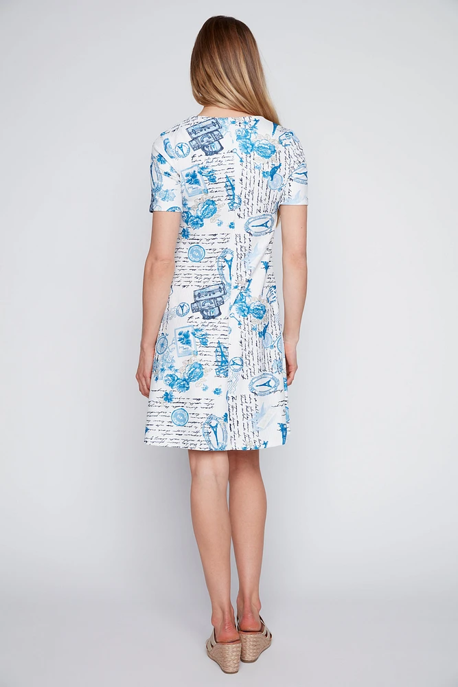 Printed A-line dress