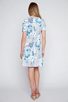 Printed A-line dress