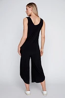 Solid romper with pockets