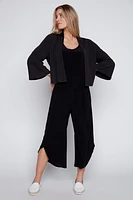 Solid romper with pockets