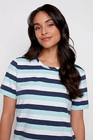 Short sleeve stripe t-shirt