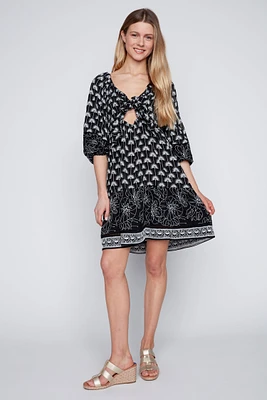 Embroidered convertible dress