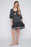 Embroidered convertible dress