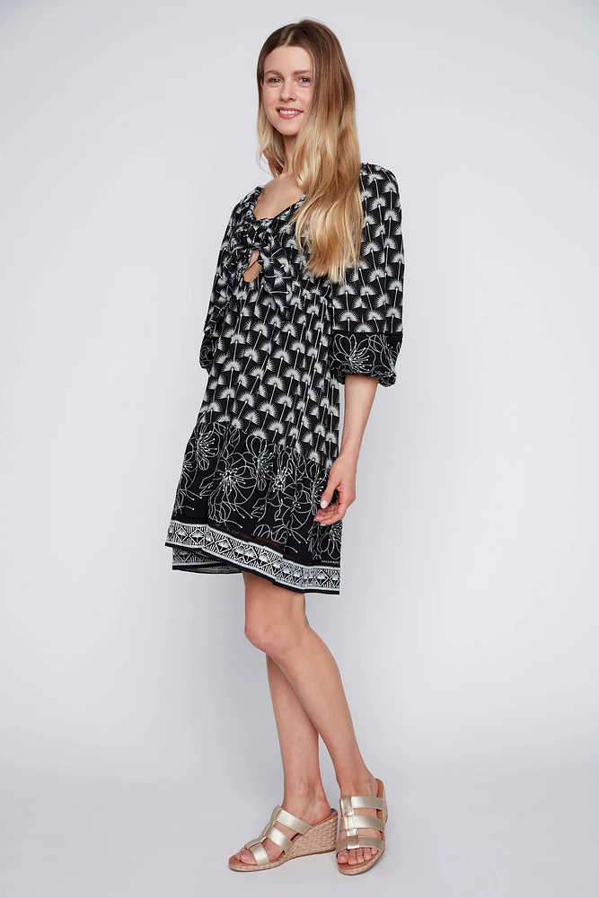 Embroidered convertible dress