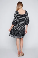 Embroidered convertible dress