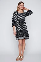 Embroidered convertible dress