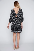 Embroidered convertible dress