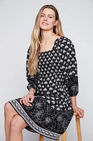 Embroidered convertible dress