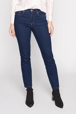 Five pocket straight leg jean