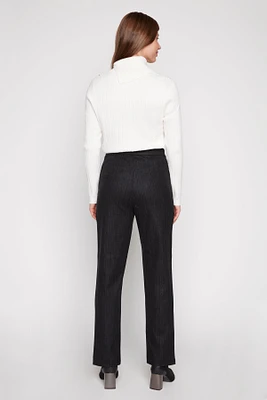 Side zip slim leg pant