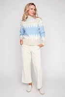 Two tone ski sweater