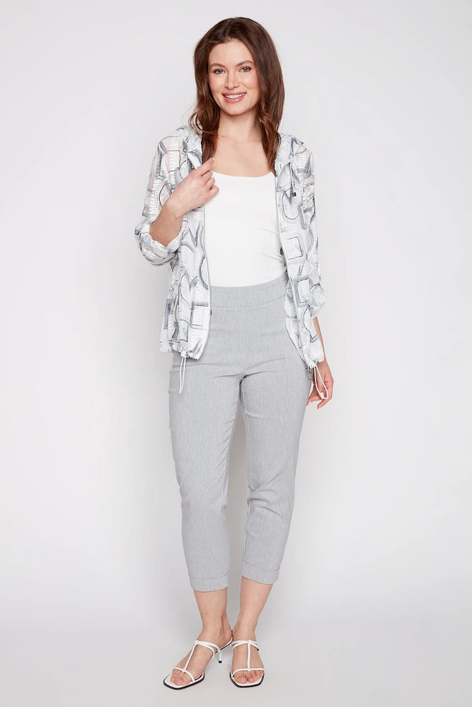 Printed hoodie jacket