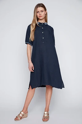 La robe polo en lin