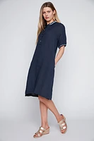 La robe polo en lin