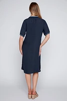 La robe polo en lin