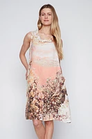La robe en lin fleurie