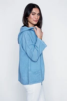 Le sweat à capuche en lin