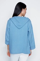 Le sweat à capuche en lin