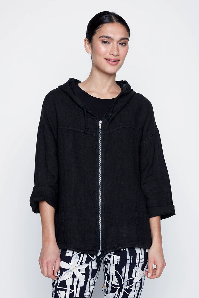Le sweat à capuche en lin