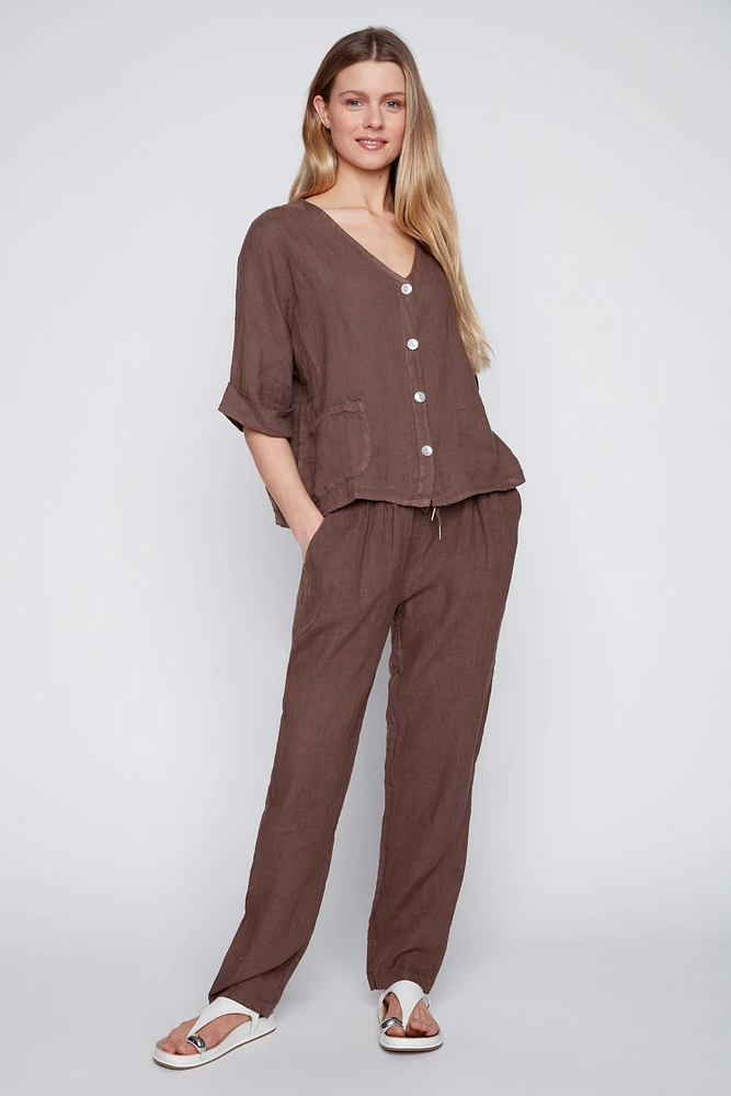 La blouse en lin