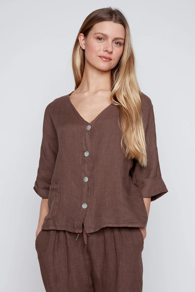 La blouse en lin