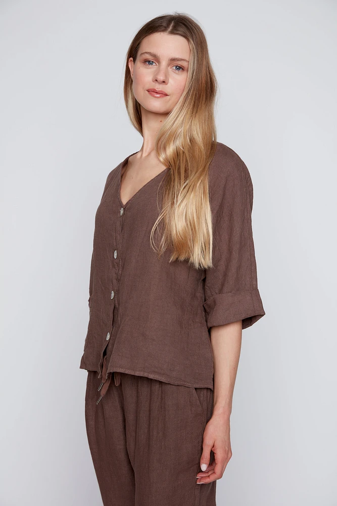 La blouse en lin