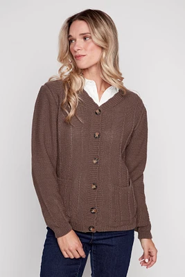 Le pull cardigan