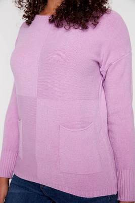 Tunic sweater with pockets