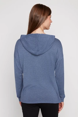 Wool blend hoodie