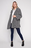 Two tone boucle jacket